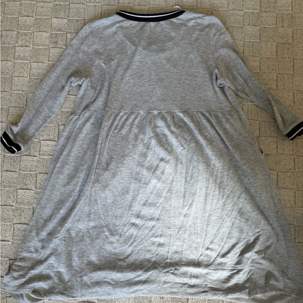 Source Unknown Gray Mini Dress